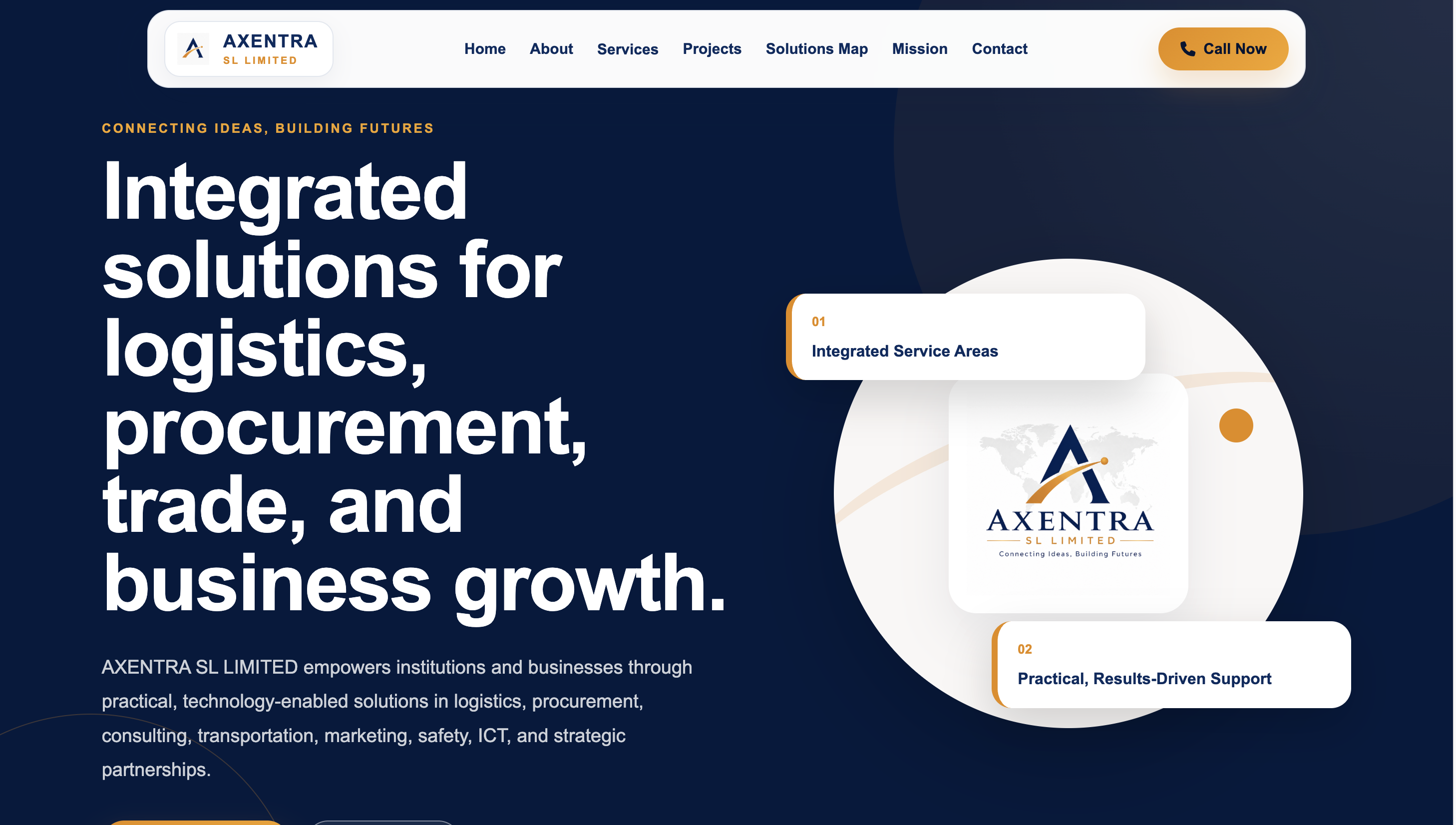 Axentra SL Limited website